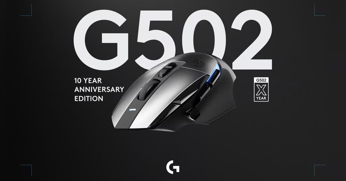 AIWithWords - Logitech celebrates 10 yrs of G502 gaming mouse with limited-edition aluminum version. Same functionality as standard wireless G502 X, plus aluminum chassis with laser-etched markings. #GamingMouse #Logitech #10YearAnniversary